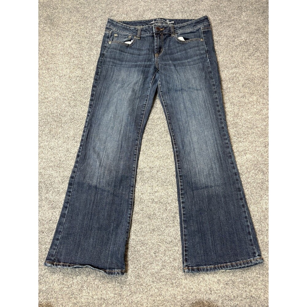 American Eagle Bootcut Jeans Womens 10 S  33x29 Blue Dark Wash Stretch Denim